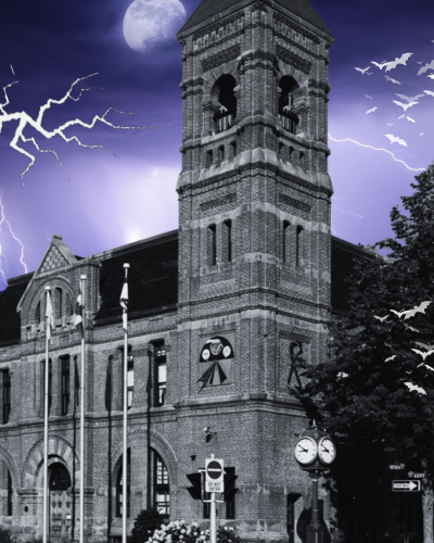 Charlottetown city hall edited to look haunted