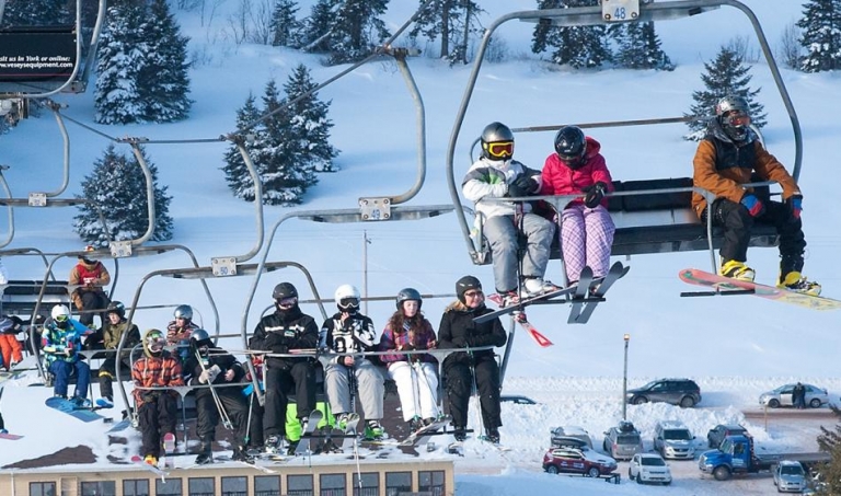 Chairlift at Mark Arendz Provincial Ski Park at Brookvale