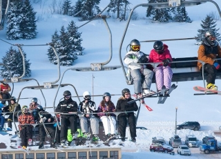 Chairlift at Mark Arendz Provincial Ski Park at Brookvale