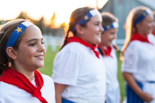 Acadian Festival, Abram Village, group of girls