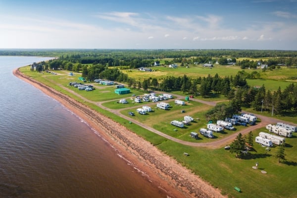 Aerial view of Linkletter Provincial Park