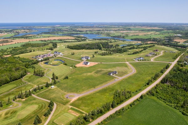 Aerial view of Glasgow Hill Golf Club and sub-division