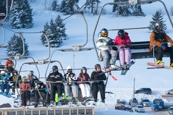 Chairlift at Mark Arendz Provincial Ski Park at Brookvale