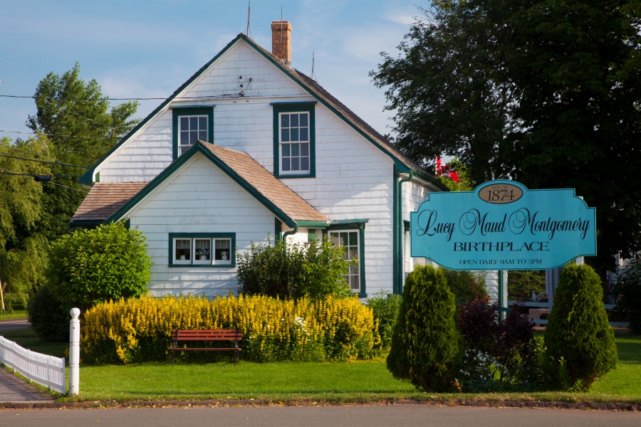 Exterior view of LM Montgomery Birthplace, author of Anne of Green Gables