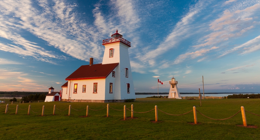 Cycling Lighthouse, sky, clouds