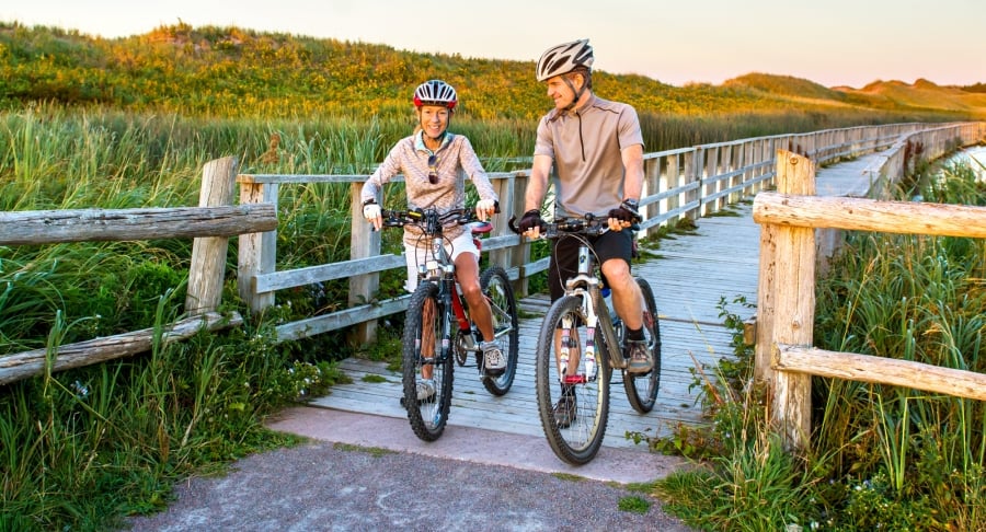 Cavendish Dunelands Trail, Bikers