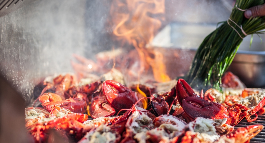 FallFlavours, lobster party, lobster, cooking, fire FallFlavours, lobster party, lobster, cooking, fire