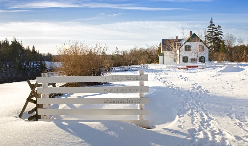 Green Gables Heritage Place in winter