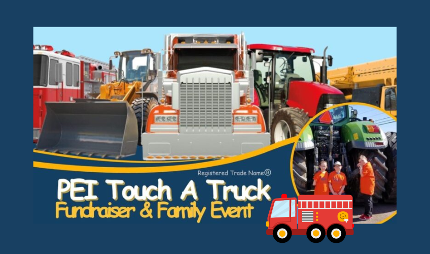 Stock images of transfer trucks, tractors, cement trucks, etc. PEI Touch a Truck