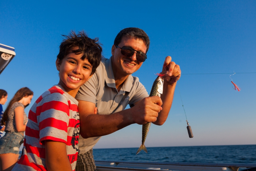 Father and Son Fishing