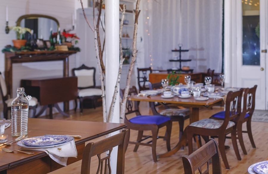 View of dining room of Old General Catering House