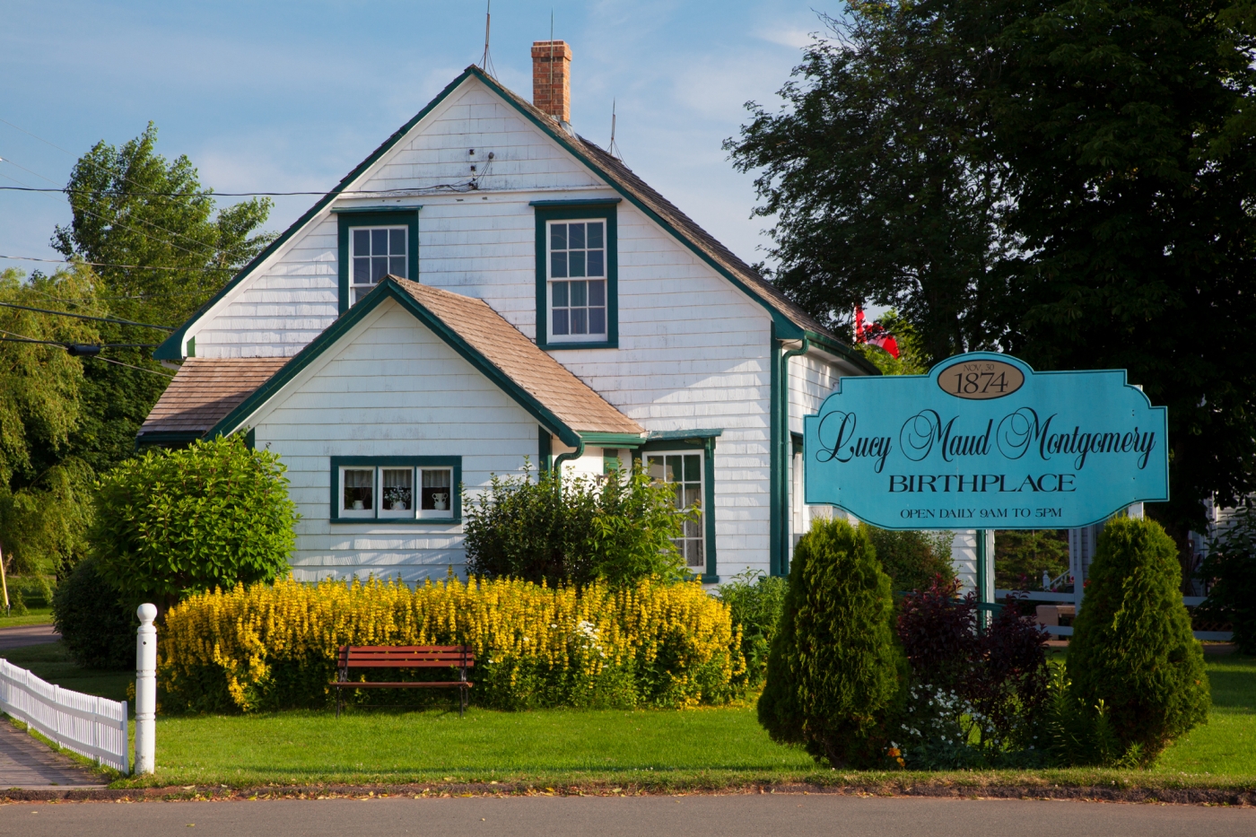 LM Montgomery Birthplace, author of Anne of Green Gables Exterior view of LM Montgomery Birthplace, author of Anne of Green Gables