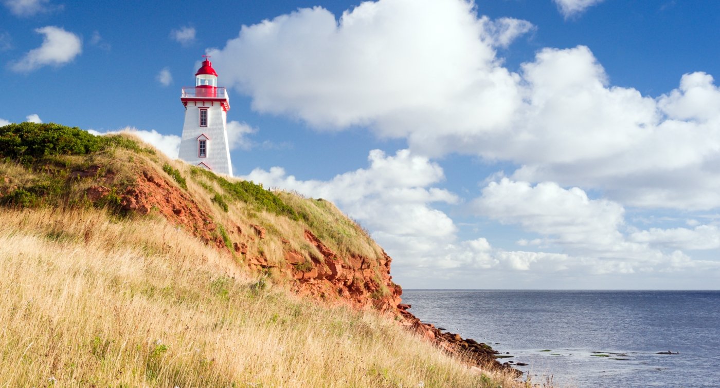 Souris Lighthouse, beach, sky