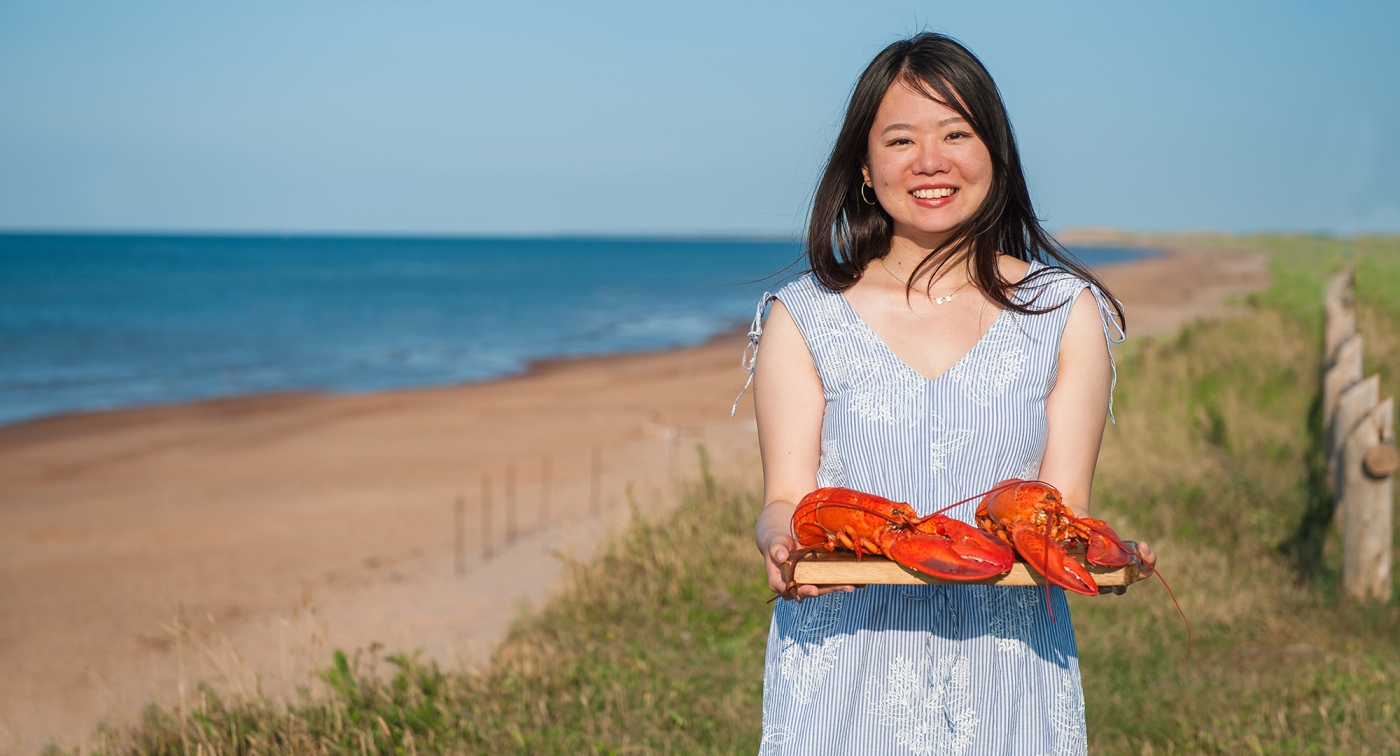 Beach, Lobster, woman, beach picnic