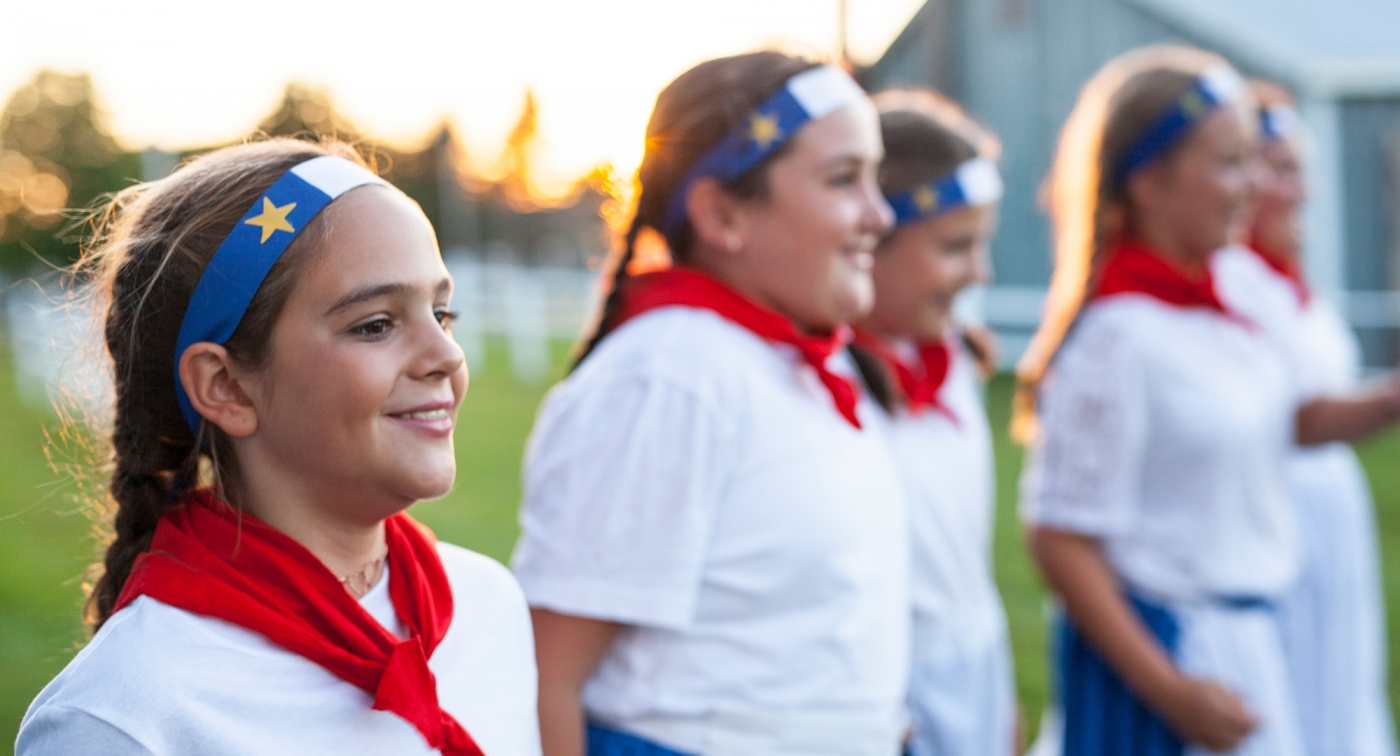 Acadian Festival, Abram Village, group of girls Acadian Festival, Abram Village, group of girls