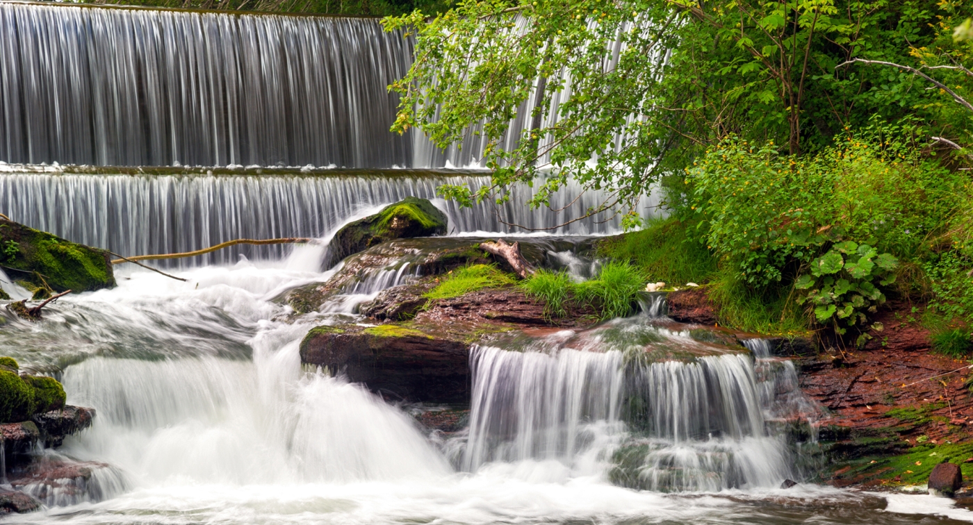 Knox's Dam Montague, running water, waterfall 