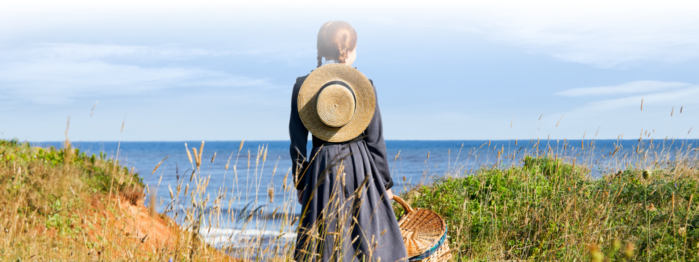 Anne looking at the ocean