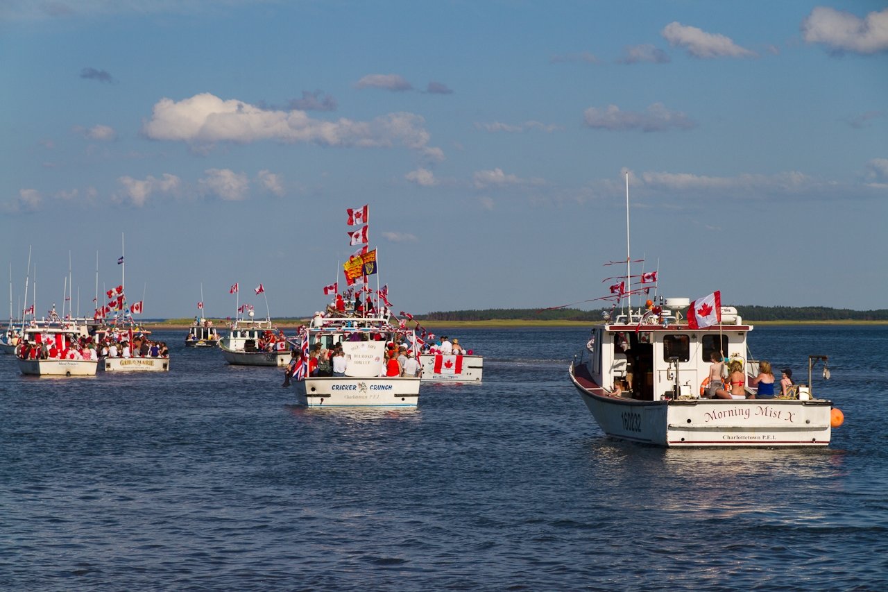 Canada Day boat parade, North Rustico