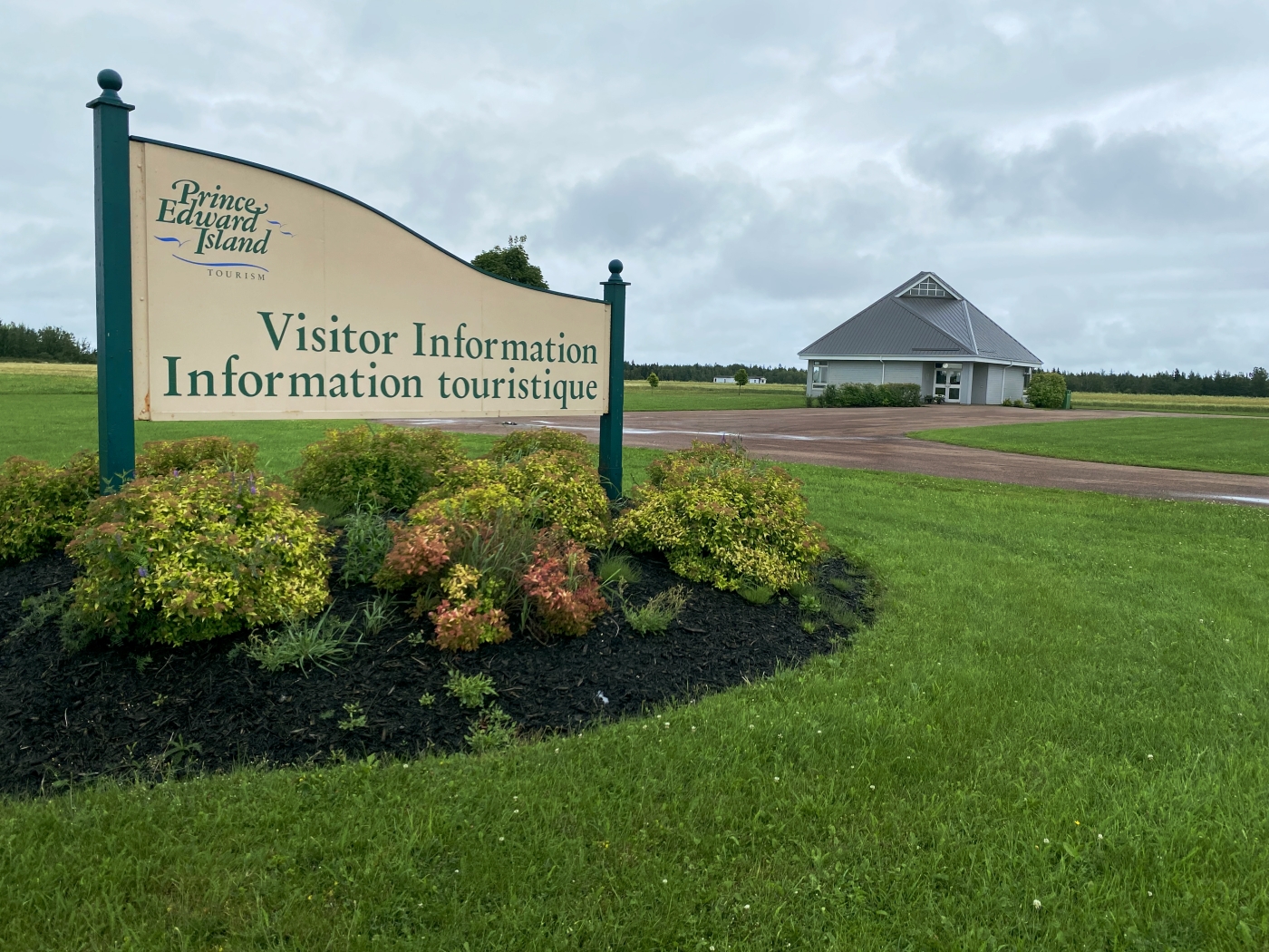 West Prince Visitor Information Centre Exterior view of West Prince Visitor Information Centre with sign in foreground and building in background
