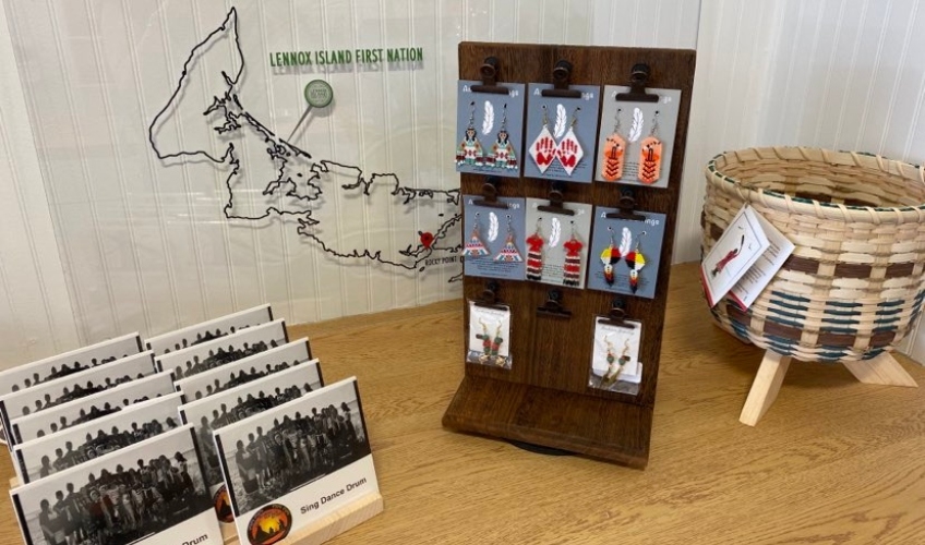 Indigeneous PEI Store Display of artwork at Indigeneous PEI Store, Charlottetown