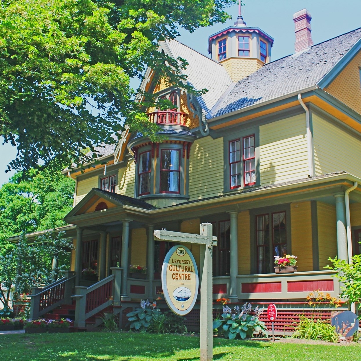 Lefurgey Cultural Centre, Summerside, PEI Exterior view of Lefurgey Cultural Centre in summer