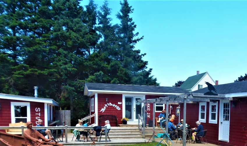 Exterior view of Maroon Pig Sweet Shop and Studio, Georgetown, PEI