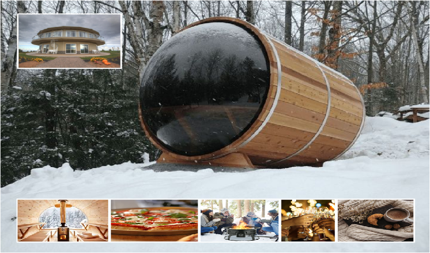 Barrel Sauna at Canada's Rotating House - Around the Sea