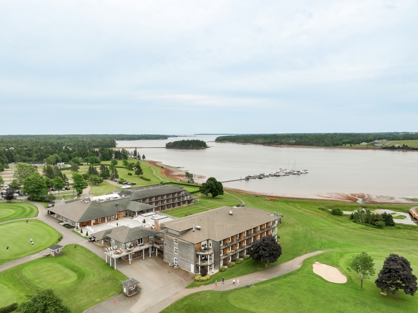 Aerial view of Rodd Brudenell Resort