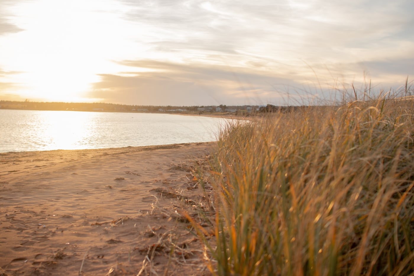 Souris Beach at sunset