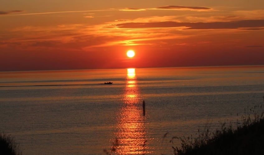 Sunset from Waterford Cottages & Campground