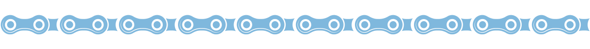 Brookvale MTB Graphic of bike chain in faded blue colour