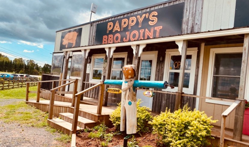 Pappy's BBQ Joint, Belfast, PEI Exterior view of Pappy's BBQ Joint