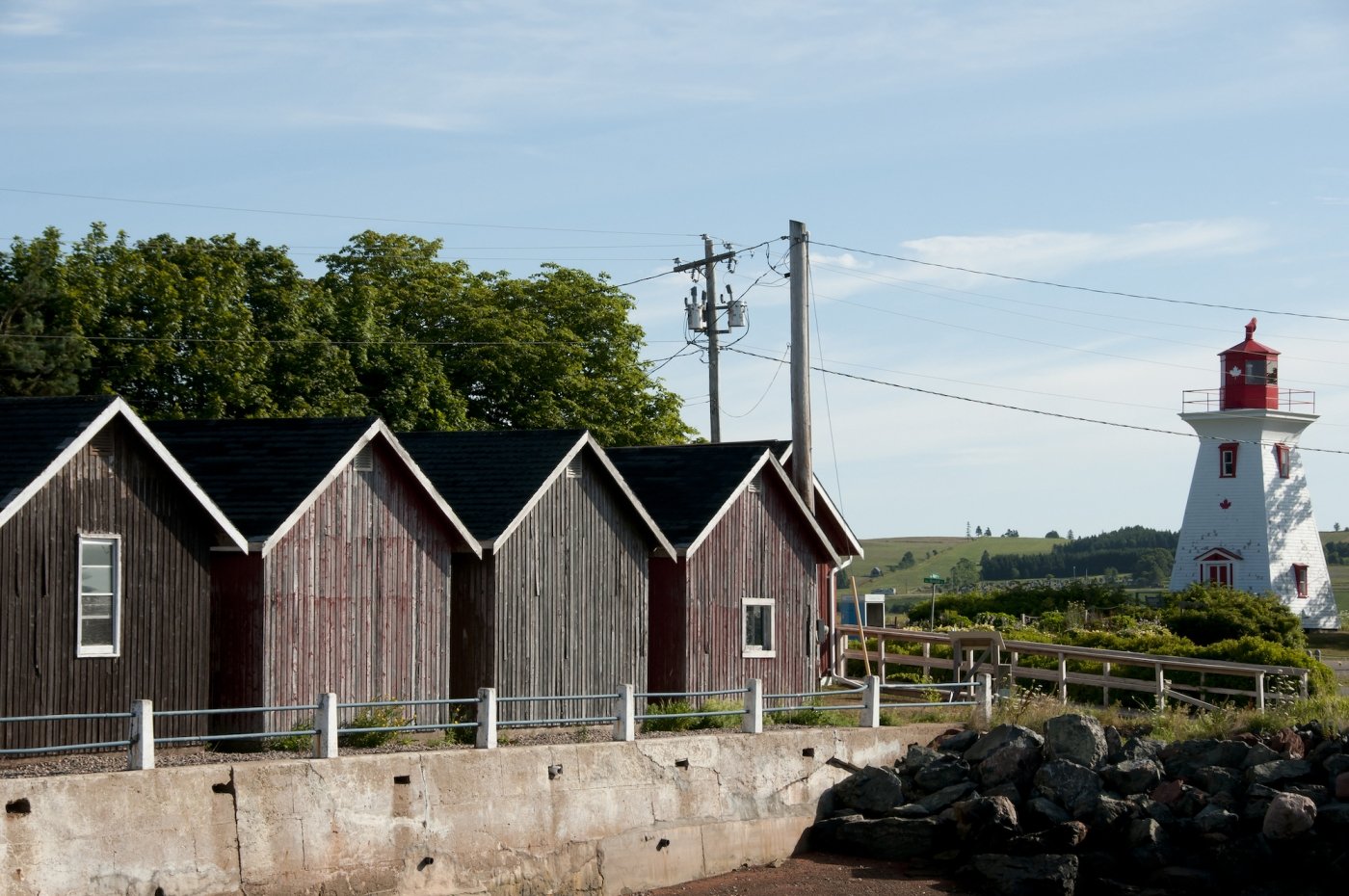 fishing cabins at Victoria by the Sea