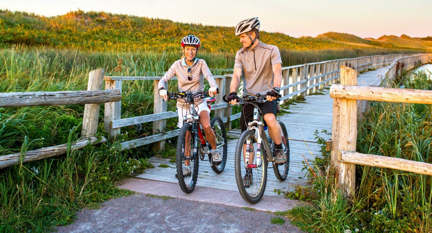 Cavendish Dunelands Trail, Bikers